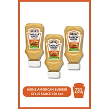 Heinz AMERICAN BURGER STYLE SAUCE 230g 3'lü Set