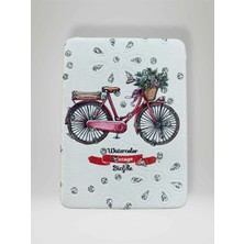 Mundy Işıltılı Bisiklet Temalı Çift Taraflı Cep Çanta Makyaj El Aynası 6cm x 9,5cm (Kod:35)