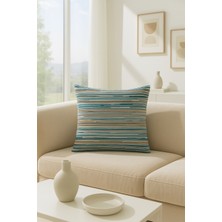 Premier Home Şerit Kadife Kırlent Kılıfı Yeşil V1 45X45