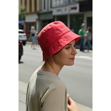 Verahed UV Güneş Koruma Kova Şapka Hafif Katlanabilir Çapraz Outdoor Kırmızı Plaj Deniz Bucket Balıkçı Şapkası