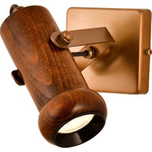 Avonni AR-1918-1EX Eskitme Boya Modern Avize LED Metal Ahşap H: 18 cm, WxD: 10x25 cm