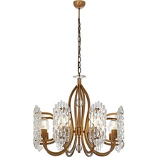 Avonni Avonnı AV-5274-8E Eskitme Kaplama Modern Avize  Metal Cam 65CM