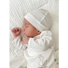 Kitikate Organik New Basic 5'li Zıbın Set Ekru Hastane Çıkış Seti
