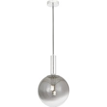 Avonni Avonnı  Krom Kaplama Modern Avize  Metal Cam 30X30CM