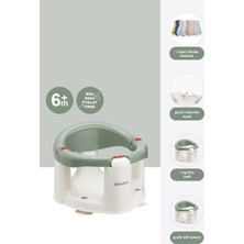 Babyjem Önden Açılır Banyo ve Mama Oturağı ve Hediye Minderli - 2 ' Li Set Soft Yeşil
