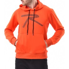 Raru Teknik Sweatshirt Vırtus Oranj %100 Polyester Ayarlanabilir Kapüşonlu Erkek