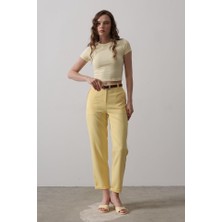 Ulak Handmader Kemerli Havuç Pantolon - Sarı