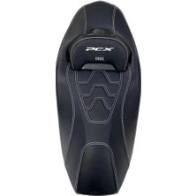 Honda Pcx 2021-2025 Uyumlu Spor Bel Destekli Koltuk Sele Beyaz