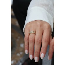 Nisera Jewellery Kuzey Yıldız Bombe Tasarım Altın Yüzük