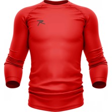 Raru Extra Stretch Unisex Baselayer T-Shirt Kırmızı XL Spor İçlik Hafif ve Rahat Kumaş