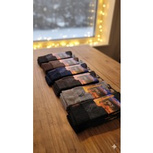 Pro; Havlu Lambswool (Yün) Thermal Erkek Çorap; Asorti 12'li Paket