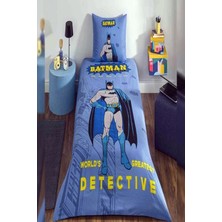 Özdilek Lisanslı Tek Kişilik Nevresim Takımı Lastikli Çarşaf Batman Detective