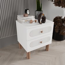 T&B Soho 2 Çekmeceli Komodin - Mdf Kapak