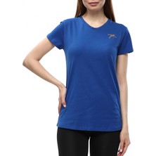 Raru Kadın %100 Pamuk T-Shirt Mulıer Saks