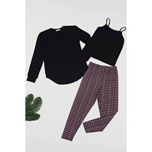 For You Kids 3'lü Baskılı Tayt Takım