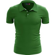 Raru %100 Pamuk Polo T-Shirt Impero Yeşil