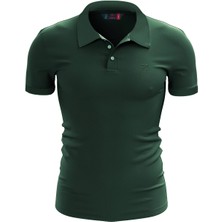 Raru %100 Pamuk Polo T-Shirt Impero Yeşil