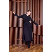 Misswhence Güpür Detaylı Elbise Siyah 38823