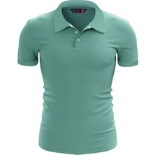 Raru %100 Pamuk Polo T-Shirt Impero Yeşil