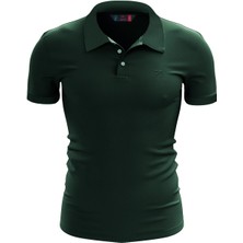 Raru %100 Pamuk Polo T-Shirt Impero Yeşil