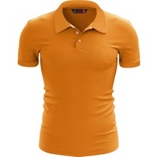 Raru %100 Pamuk Polo T-Shirt Impero Oranj