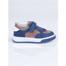 World Kids 2406 Hakiki Deri Spor Ayakkabı B. Kot-Bej - 24