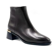 Kindep Lae Fermuarlı Günlük Kadın Bot Kahve