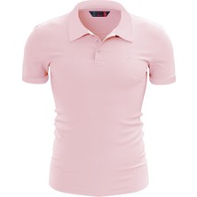 Raru %100 Pamuk Polo T-Shirt Impero Pembe