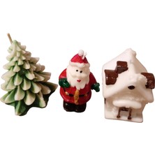 Celestia 3 Lü Yılbaşı Mum Seti