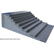 Rafburada 5 Adet Galvaniz Çelik Raf Tablası - Depo, Arşiv, Kiler, Dosya, Market Rafı - 31x60 cm-0.70 mm