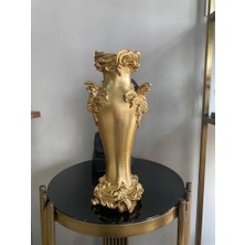 Mirsa Global Dekoratif Antik Görünümlü Şamdan Kütük Mum Için Tasarlanmış Mumluk Biblo