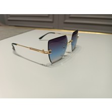 Bappir Kare Kesme Kristal Kesim Güneş Gözlüğü Lazer Kesim Çerçevesiz Kare Tüm Renkleri Ile