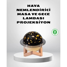 Shopwave USB Projeksiyon Gece Lambası ve Hava Nemlendirici – Aromaterapi Destekli, Taşınabilir Mini