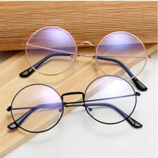 Bappir Yeni Sezon Yuvarlak Model Şeffaf Cam Gözlük