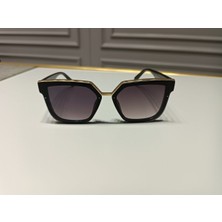 Bappir Selin Model Küçük Çerçeve Üstü Sarı Şeritli Güneş Gözlüğü