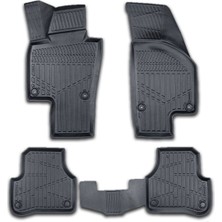 Cross Oto Aksesuarları Volkswagen Passat cc 2009-2016 Için Havuzlu Paspas, Yüksek Kenarlı, Esnek, Araca Özel, Kokusuz, Oto Paspas