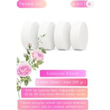 Vcalla 4 Adet Gül Esanslı Nem Alıcı Tablet 500 gr | Küf ve Rutubet Giderici | Ev ve Ofis