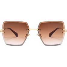 Bappir Unisex Güneş Gözlüğü Kare Kesim Kristal UV400 Koruma