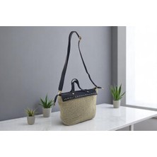 Sistem El Örgü Çapraz Çanta -Siyah