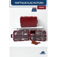 Haftalık Taşınabilir Ilaç Saklama Kutusu 10 Bölmeli Taşınabilir 7 Günlük Seyahat Hap Vitamin Saklama Düzenleyici Kitlenir Kapak Organizer