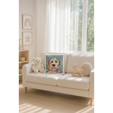 Premier Home Köpek Deseneli Kırlent Kılıfı Turkuaz V1 45X45