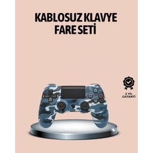 MiraLive Bluetooth Kablosuz Ps4 Gamepad Çift Motorlu Siyah Controller