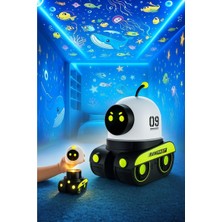 Azurtech Tank Robot 12 Film Projeksiyon Lamba Bluetooth Hoparlör Gece Lambası
