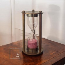 İki Yedi Konsept Mq-London Pirinç Eskitme 3 Dakika Kum Saati, Küçük Boy Antika Obje, Ofis Masaüstü Hediyelik