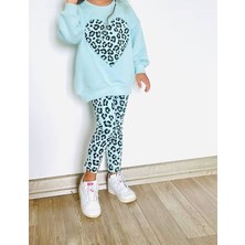 BeU Kids Kız Çocuk %100 Pamuk 3 Iplik Şardonsuz Alt Üst Takım