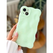 Go Aksesuar Iphone 13 ve iphone 14 Uyumlu 3D Bubble Tasarımlı Pastel Renk Esnek Silikon Kılıf