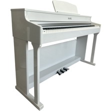 Ravel Rdp 160 Beyaz Dijital Piyano Tabure ile Dereceli Çekiç Aksiyonlu Klavye Özelliği