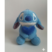 NB Market Stitch Peluş Oyuncak 25CM Mavi Kalpli Stich Peluş Hediyelik Oyuncak