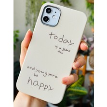 Go Aksesuar Iphone 11 Uyumlu Estetik Dokulu Deri Today Tasarımlı Esnek Silikon Kılıf