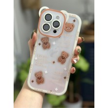 Go Aksesuar Iphone 15 Promax Sevimli Ayılar Tasarımlı Silikon Kılıf